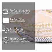 Both Side Block Print Summer Buds Cushion Cover Set of 5